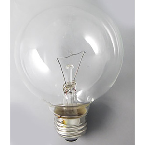 asahi light white heat lamp ball shape G70 E26 clear 40WlGC110V-40W/70 16-4031