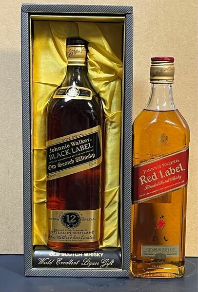 ジョニーウォーカー ブラックラベル レッドラベル Johnnie Walker 2本セット