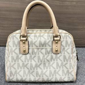 【AS 22389】1円スタート MICHAEL KORS マイケルコース 2way ハンドバッグ 長財布 まとめ MK柄 アイボリー×ベージュ 経年劣化品 現状品の画像4