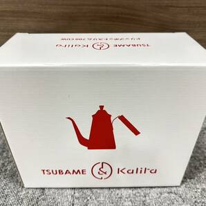 【AS 22814】1円スタート 未使用 保管品 TSUBAME ツバメ 燕 Kalita カリタ ドリップポットスリム 700CUW 木製ハンドル 銅製 現状品の画像1