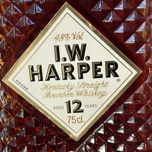 【BEF 4759】1円～ I.W.HARPER IWハーパー 12年 バーボンウイスキー 750ml 43% 未開栓 現状品の画像2