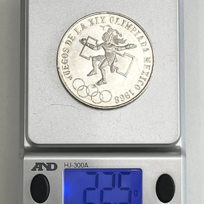 【JBI 5093】 1円〜 1968年 メキシコオリンピック 25ペソ 銀貨 重量約22.5g ヘルシンキオリンピック 500マルカ 銀貨 記念硬貨 現状品の画像6