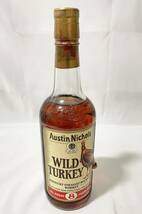 【AS 22294】1円～ 未開栓 WILD TURKEY ワイルドターキー 8年 金キャップ オースティンニコルズ ウイスキー 750ml 50.5％ お酒 現状品_画像1