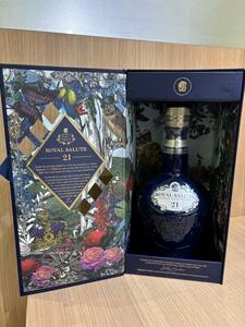 【APS 8838】1円~ ROYAL SALUTE ロイヤルサルート 21年 シグネチャーブレンド 40％ 700ml 青陶器（重量 1410g） 現状品