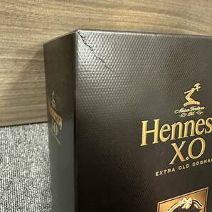 【AS 22967】1円スタート 未開栓 Hennessy X.O ヘネシー 700ml 40% 黒キャップ クリアボトル 箱あり 長期保管経年劣化 目減り小 現状品の画像6