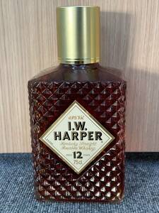 【BEF 4759】1円～ I.W.HARPER IWハーパー 12年 バーボンウイスキー 750ml 43% 未開栓 現状品