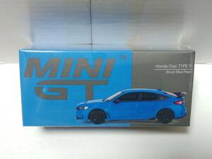 MINI GT 1/64 ホンダ シビック タイプR 2023 ブーストブルーパール 右ハンドル MGT00637