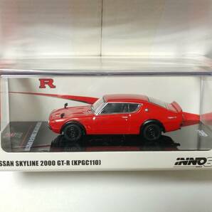 イノモデル 1/64 日産 スカイライン 2000 GT-R (KPGC110) レッド IN64-KPGC110-REDの画像1