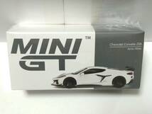 MINI GT 1/64 シボレー コルベット Z06 2023 アーティックホワイト 左ハンドル MGT00677_画像1