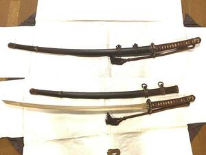 [ old Japan land army 9 four type battle sward .. removable type second .. iron scabbard 10 three .. beautiful goods ]