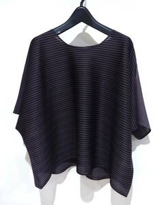 PLEATS PLEASE ISSEY MIYAKE プリーツプリーズ イッセイミヤケ 横プリーツ カットソー トップス 3 Y-326547