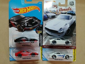 ホットウィール 4台セット 240Z リアルライダー DATSUN ダットサン 日本車 旧車 