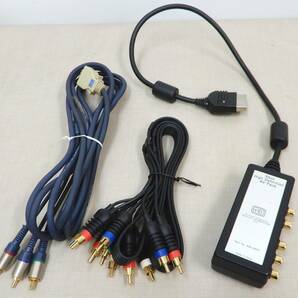 KS161/初代 Xbox High definition AV Pack audio-technica COMPONENT VIDEO CABLE 3.0m セット/現状品/コンポーネントケーブル D端子の画像1