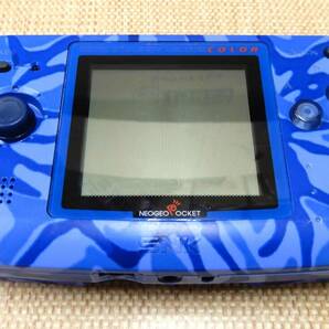 KB138/ジャンク品/SNK NEOGEO Pocket COLOR 本体 ネオジオ ポケット カラー カモフラージュブルー迷彩の画像1