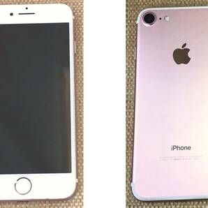 w-1501/APPLE iPHONE 7 32GB ローズゴールド/A1779 MNCJ2J/A /IMEI:〇 simロックあり softbank/箱・イヤホン付き/現状品の画像5