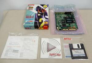 未開封あり ジャンク KS237/ BUFFALO WGN-V4 4MB 付属品あり/バッファロー PC-9800 Windows95 拡張スロット ウィンドウ アクセラレータ 