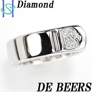 [ maximum 50%OFF] De Beers diamond side bar full K18 white gold men's diamond DE BEERS beautiful goods SH83388 limit price cut goods 