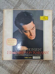 ヴィンテージ TIME/LIFE LUDEIG VAN BEETHOVEN 9 SYMPHONIES カラヤン ベートーベン交響曲全集 Herbert von Karajan 1枚紛失8枚組