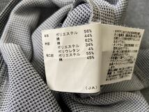 大きいサイズLL Munsingwear マンシングウェア ロゴ刺繍 襟ロゴ 吸汗速乾 鹿の子 長袖 ポロシャツ 紺×グレー トップス ゴルフ メンズ_画像10