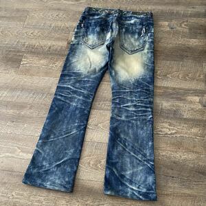 rare 00s japanese label y2k design weathered flare pants ifsixwasnine lgb 14th addiction sharespirit tornadomart obelisk archive