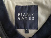 PEARLY GATES パーリーゲイツ フェルトプリント プルオーバー ジャケット スニード 3 紺 ネイビー ブルゾン ゴルフ マスターバニー メンズ_画像9