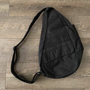 定価13000円相当 良品 HEALTHY BACK BAG ヘルシーバックバッグ AMERI BAG アメリバッグ S 6L ブラック 黒 撥水 鞄 カバン ユニセックス