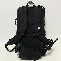 新品同様 AS2OV アッソブ WATER PROOF CORDURA 305D 141600 リュック バックパック バッグ ブラック 黒_画像2