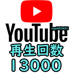 【収益化可能】Youtube 再生回数 13000回 減少生涯保証 収益化可能 操作不要 URLのみでOK / ユーチューブ 再生数 視聴回数 