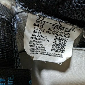 USED品 Nike Air Jordan 1 Low OG Black and Dark Powder Blue/UNC ナイキ エアジョーダン1 ロー  27.5cm の画像3