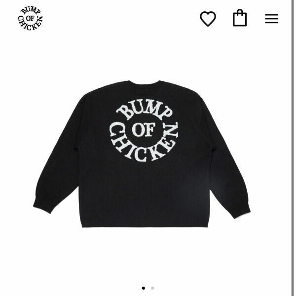 BUMP OF CHICKEN Logo Knitwear/BLACK