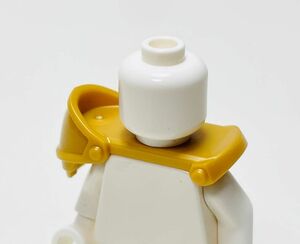 [ new goods unused ] Lego LEGO Mini fig shoulder armor - pearl Gold 