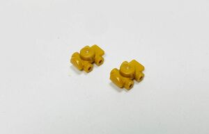 【新品未使用】レゴ　LEGO　ミニフィグ　ローラースケート　パールゴールド　2個