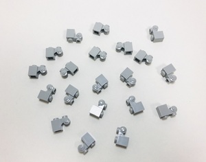 【新品未使用】レゴ　LEGO　ブロック　スタッド　装飾　渦巻　オーナメント　グレー　ライトグレー　新灰　20個　