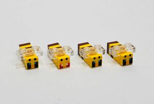 【新品未使用】レゴ　LEGO　ミニフィグ　蜂　ハチ　4匹　マインクラフト