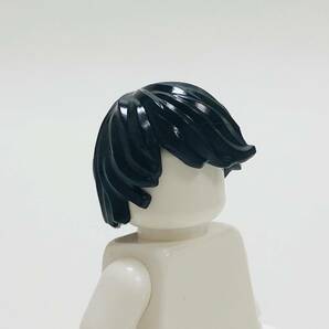 【新品未使用】レゴ LEGO ミニフィグ ヘア ヘアー ブラック サラサラ の画像2