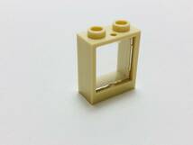 【新品未使用】レゴ　LEGO窓　ガラス　1x2x2 タン　ベージュ　20個　_画像2