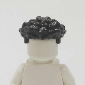 【新品未使用】レゴ LEGO ミニフィグ ヘア ヘアー ツンツン 刈上げ ブラックの画像1