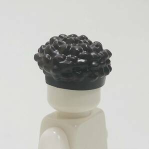 【新品未使用】レゴ LEGO ミニフィグ ヘア ヘアー ツンツン 刈上げ ブラックの画像2