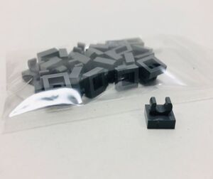 【新品未使用】レゴ　LEGO　タイル　クリップ　1x1 ダークグレー　24個　１×１