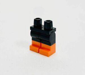 【新品未使用】レゴ　LEGO　ミニフィグ　レッグ　脚　足　ブラック　オレンジ　