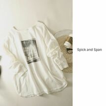 スピック＆スパン Spick and Span☆洗える フォトロングラウンドTシャツ フリーサイズ☆E-M 2422_画像1