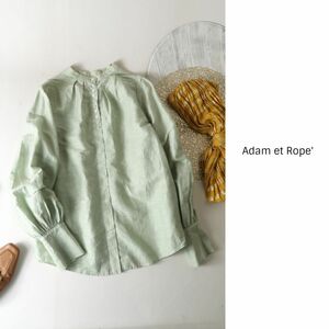 1.5万☆超美品☆アダムエロペ Adam et Rope'☆洗える 前後2WAY バルーンスリーブブラウス フリーサイズ 日本製☆M-S 2629