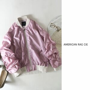 超美品☆2.3万☆アメリカンラグ シー AMERICAN RAG CIE☆MA-1型ギャザーブルゾン フリーサイズ 日本製☆N-H 1797