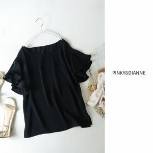 19 000 ☆ Pinky &amp; Diane Pinky &amp; Dianne ☆ Blought Matte Satin Smarration Blouse 38 размер в Японии ☆ C-K2784