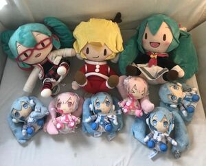 初音ミク　鏡音リン　ぬいぐるみ　まとめてセット　中古品 #y-7848