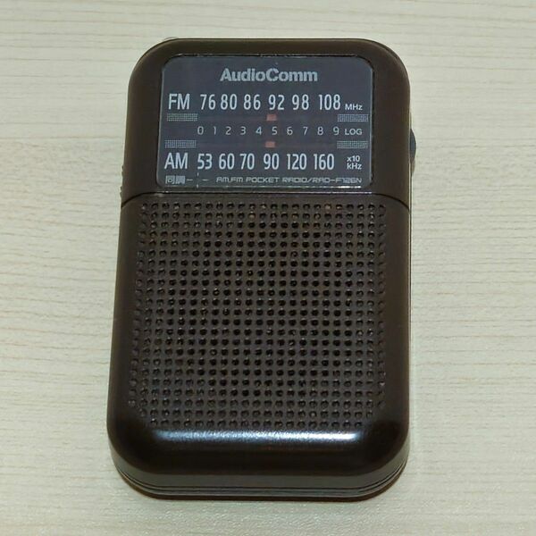 AM/FM　ポケットラジオ　オーム電機　OHM RAD-F126N-K