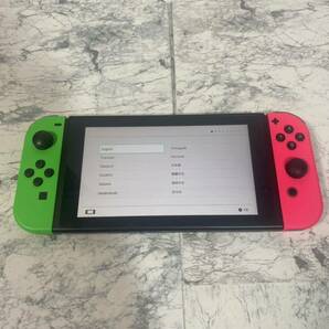 j568k Nintendo Switch ニンテンドースイッチ 本体 ネオングリーン/ネオンピンク HAC-001 2017 動作確認済みの画像3