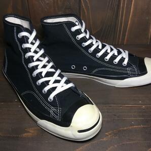 ★Converse コンバース JACK PURCELL ジャック パーセル HI ハイカット 黒×白 27.0cm Used 検 オールスター ニルヴァーナ カートコバーンの画像6