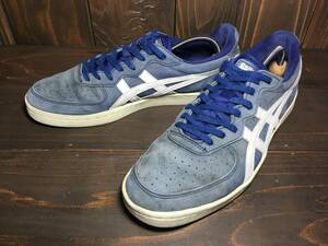 ★Onitsuka Tiger オニツカタイガー GSM 紺×白 26.5cm Used 検 テニス ファブレアシックス スニーカー