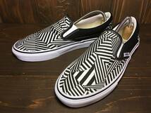 ★VANS バンズ 国内企画 slip on スリッポン 白×黒 ダズルカモ 迷彩 カモフラ 26.0cm 未使用 検 SK8 オールドスクール ミュール クロッグ_画像1